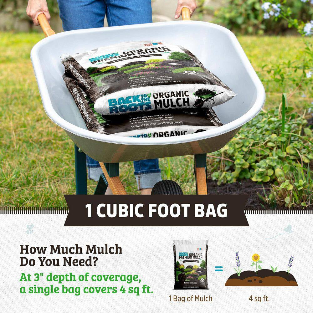 Organic Value Bulk Bark Bagged Mulch Truckload (1200 1 Cu. Ft. Bags)