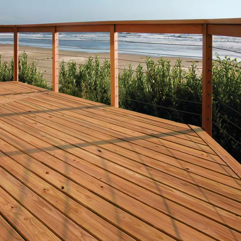 6 In. X 6 In. X 10 Ft. #2 Ground Contact Cedar-Tone Pressure-Treated Timber