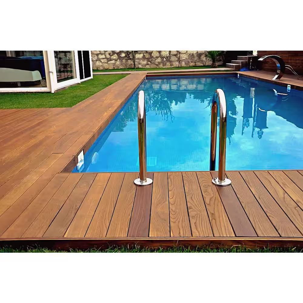 5/4 In. X 6 In. X 8 Ft. Thermally-Treated Premium Ash 4-Sides Oiled Decking Board (19.2 Sq. Ft in 5-Bundle)