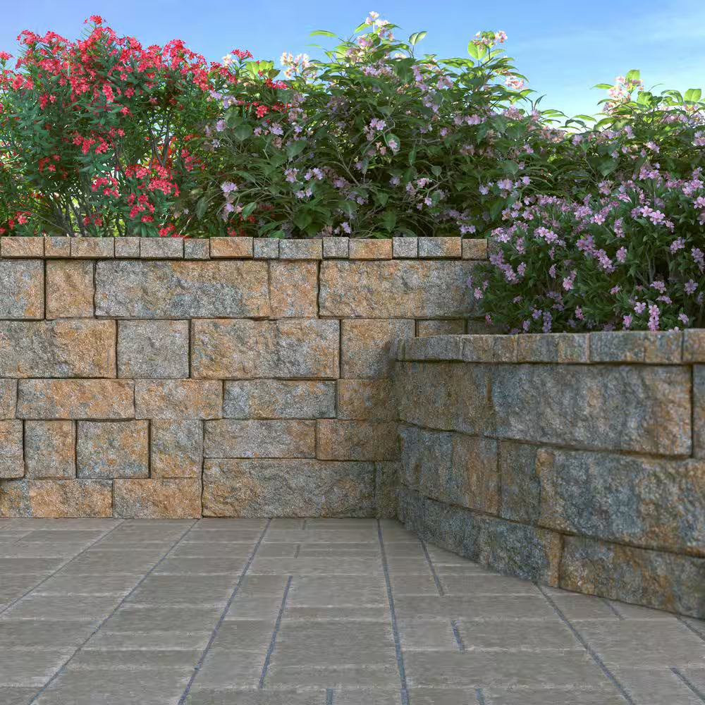 Rockwall Small 4 In. X 11.75 In. X 6.75 In. Yukon Concrete Retaining Wall Block (144 Pcs. / 46.5 Sq. Ft. / Pallet)