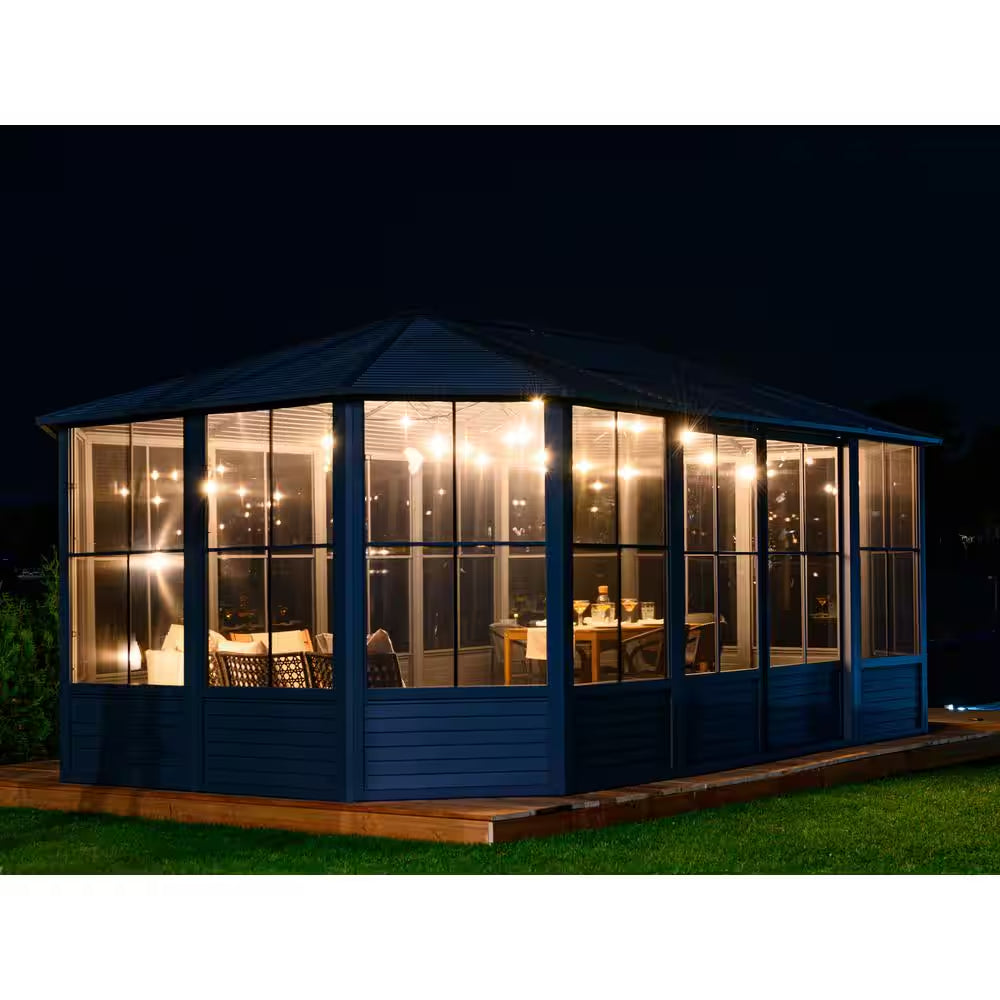 12 Ft. X 18 Ft. Florence Solarium Metal Roof Slate