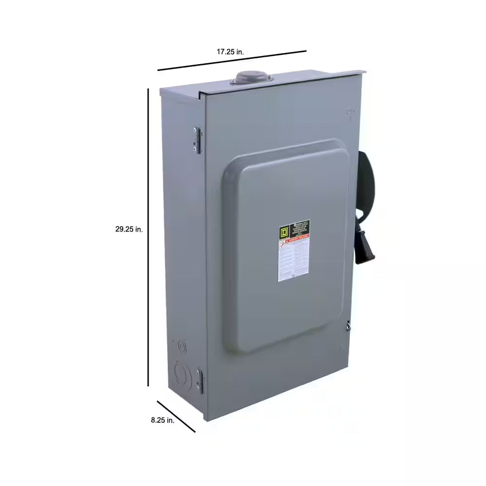 200 Amp 240-Volt 3-Pole 3-Phase Fused Outdoor General Duty Safety Switch