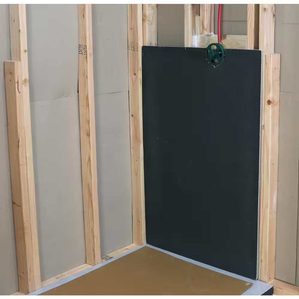 Watershield Shower System 4 Ft. L X 8 Ft. W X 0.5 In. H Tileable Backer Board 50-Piece Pallet