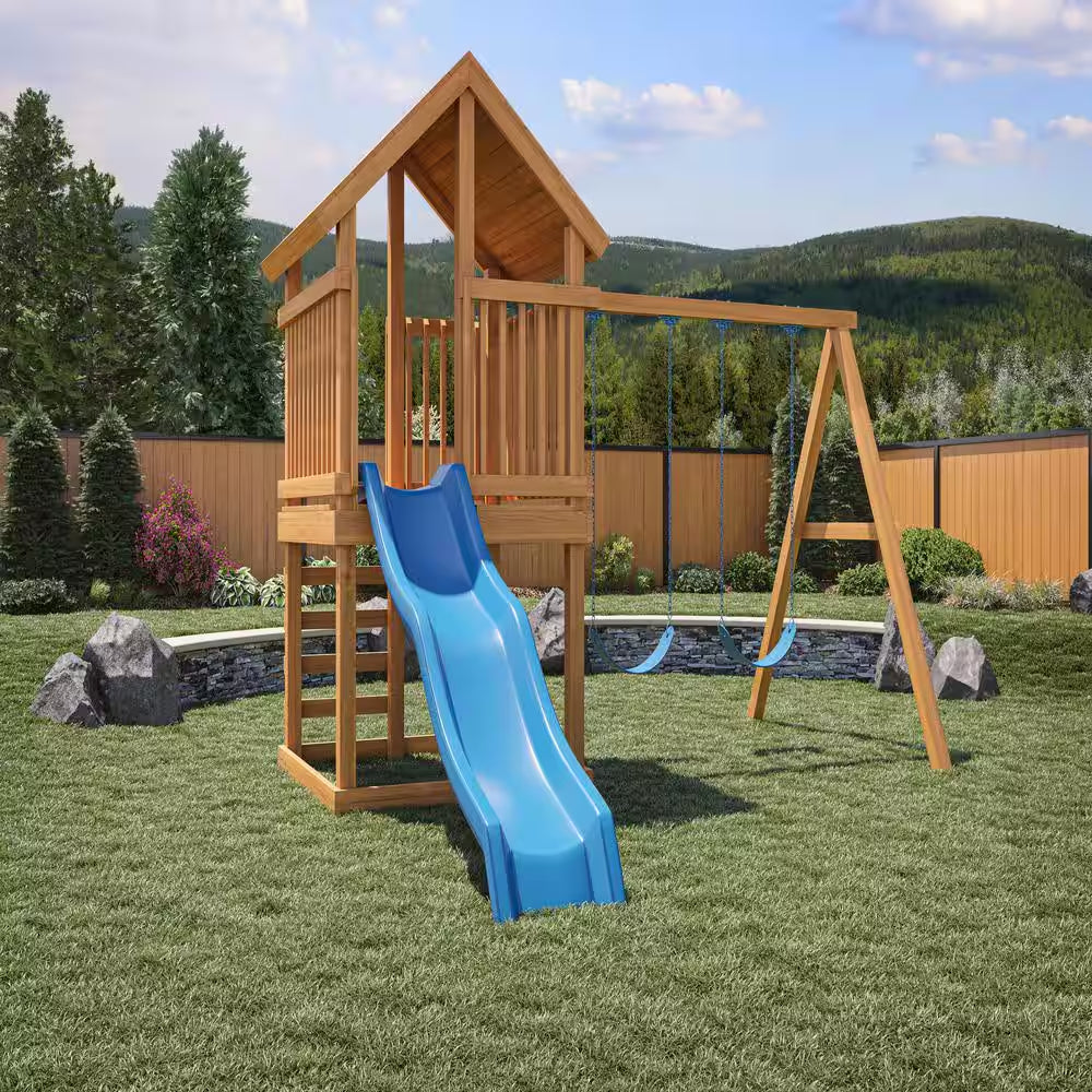 6 In. X 6 In. X 10 Ft. #2 Ground Contact Cedar-Tone Pressure-Treated Timber