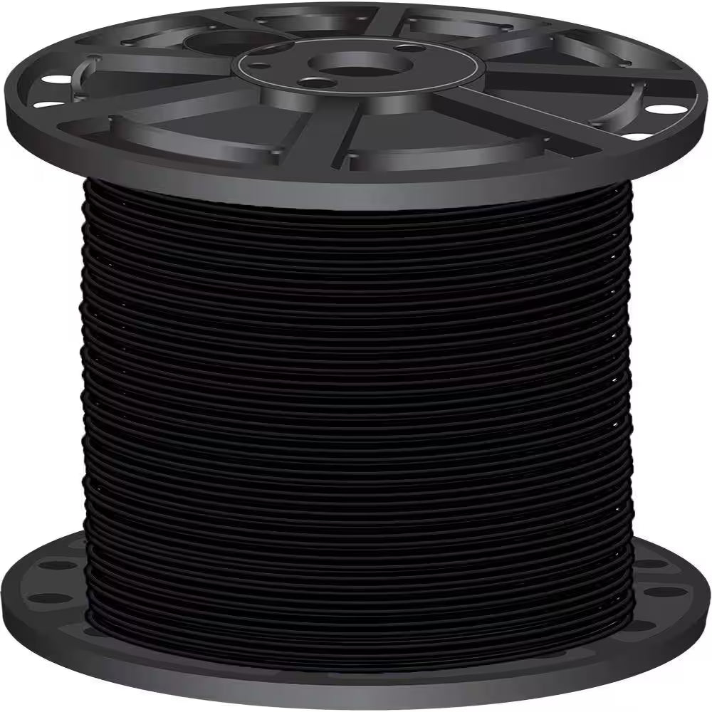 2,500 Ft. 10 Black Stranded CU XHHW Wire