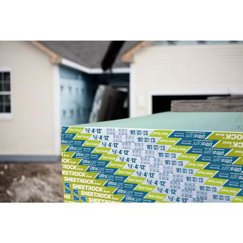 1/2 In. X 4 Ft. X 8 Ft. Ultralight Mold Tough Drywall
