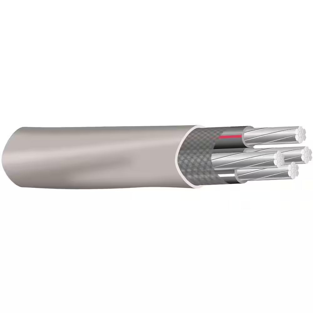 500 Ft. 2-2-2-4 Gray Stranded AL SER Cable