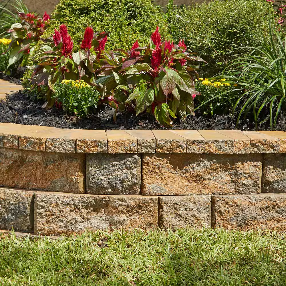 Rockwall Small 4 In. X 11.75 In. X 6.75 In. Yukon Concrete Retaining Wall Block (144 Pcs. / 46.5 Sq. Ft. / Pallet)