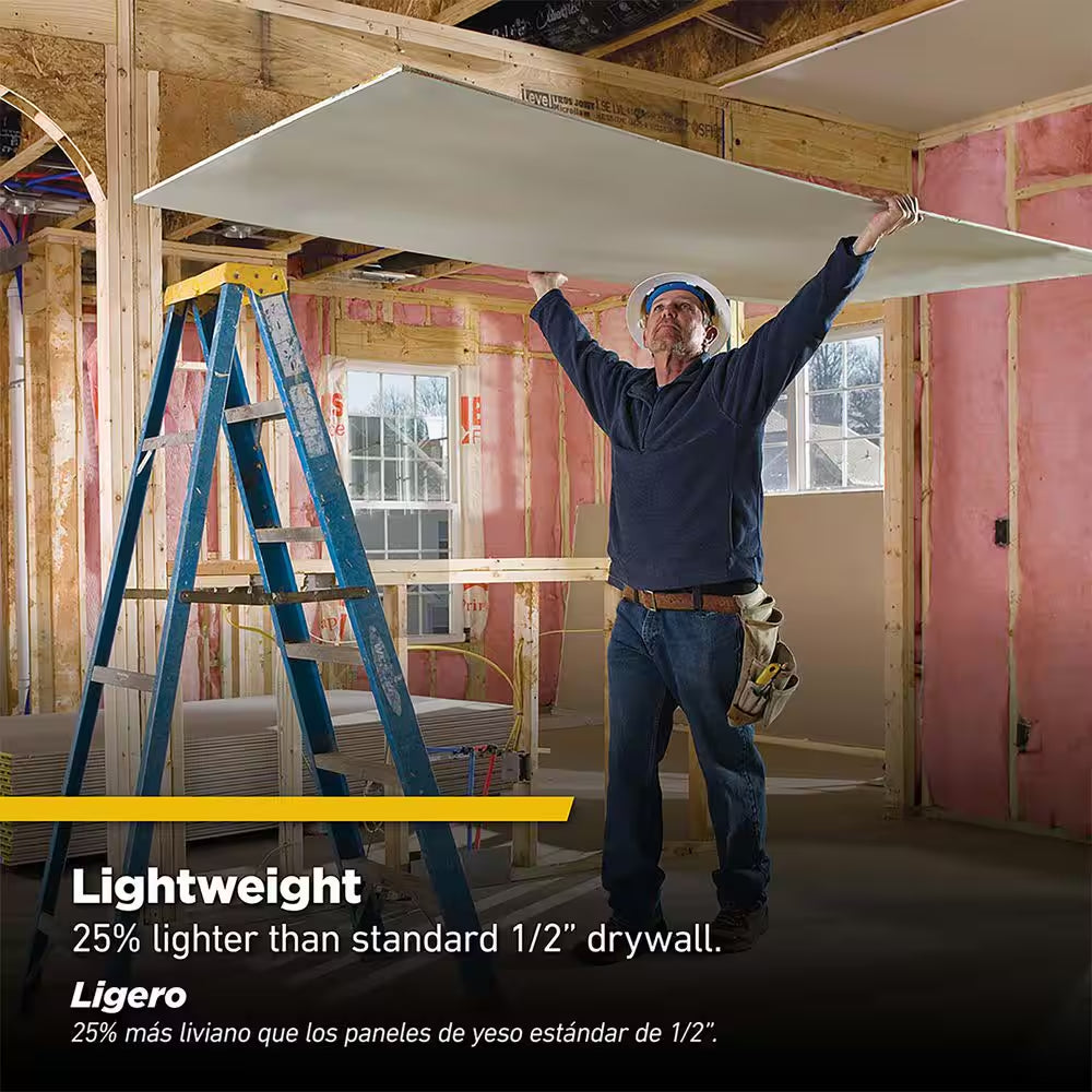 High Strength LITE Gypsum Board 1/2 In. X 4 Ft. X 8 Ft.