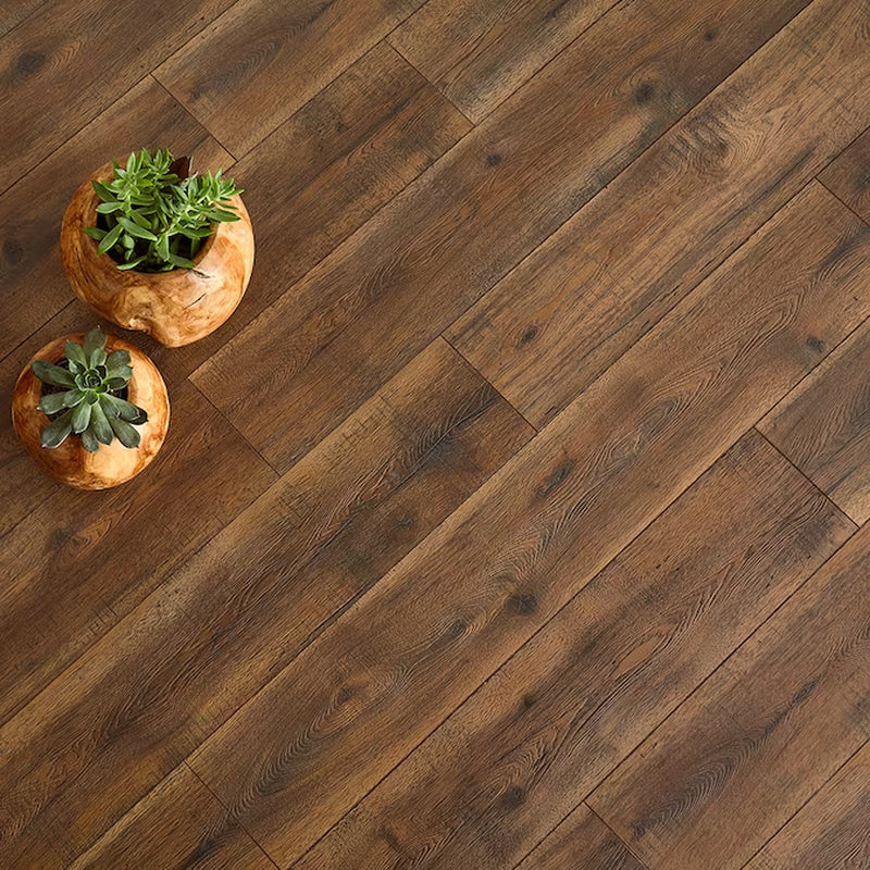Studio + Spill Repel Aged Hickory 12-Mm T X 7-In W X 48-In L Waterproof Laminate Wood Flooring ( 19.63-Sq Ft / Carton )