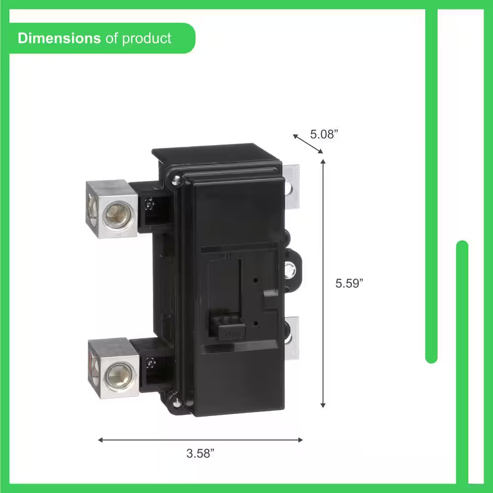 QO 200 Amp 22K AIR QOM2 Frame Size Main Circuit Breaker for QO and Homeline Load Centers