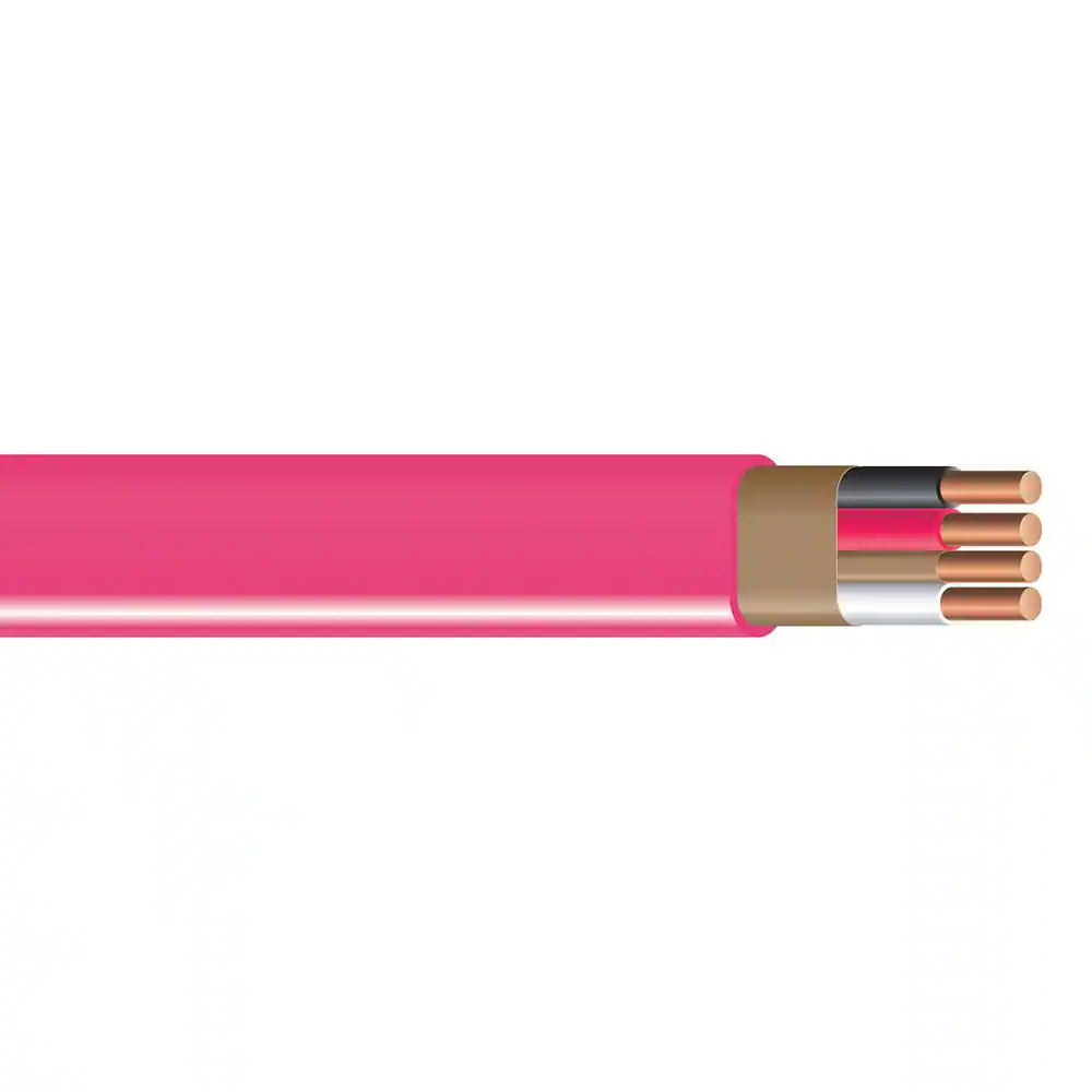 1000 Ft. 10-Gauge/3 Solid Romex SIM Pull CU NM-B with G Wire Pink Spool
