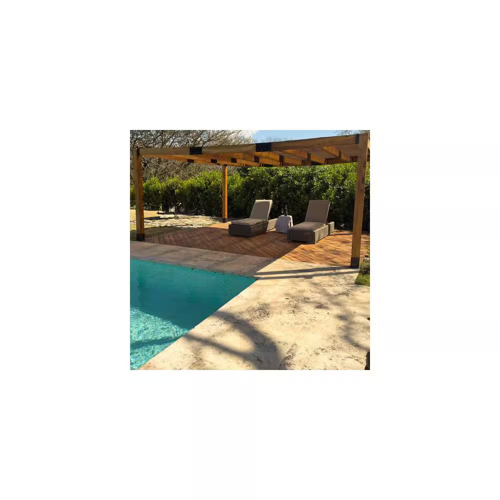 Sunrise Teak, 1 In. X 6 In. X 7 Ft. Premium Natural, Costa Rica Teak Decking Board, 500 Sq. Ft.