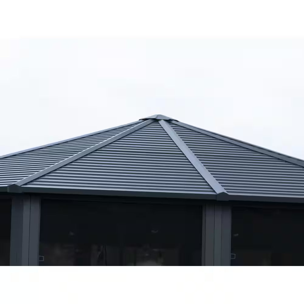 12 Ft. X 18 Ft. Florence Solarium Metal Roof Slate