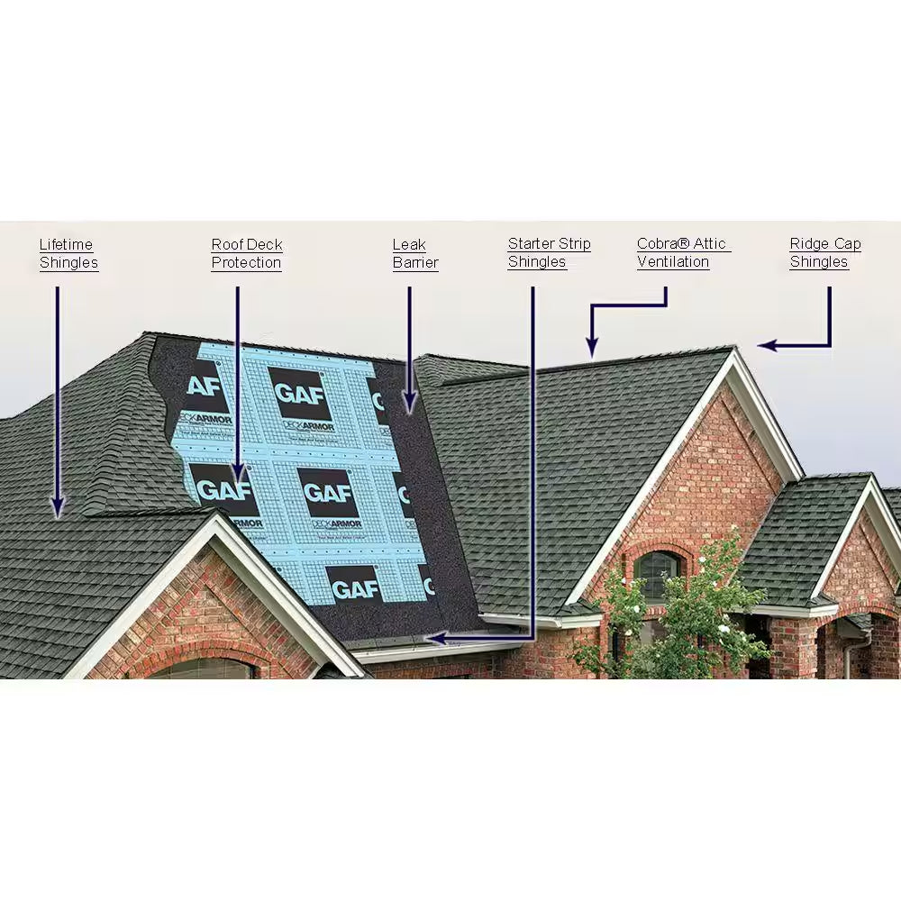 Seal-A-Ridge Pewter Gray Hip and Ridge Cap Roofing Shingles (25 Linear Ft. per Bundle)