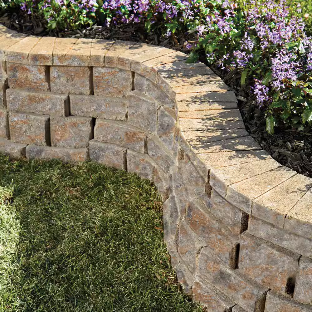 Rockwall Small 4 In. X 11.75 In. X 6.75 In. Yukon Concrete Retaining Wall Block (144 Pcs. / 46.5 Sq. Ft. / Pallet)