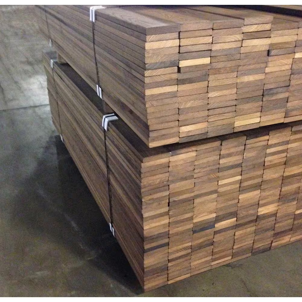 5/4 In. X 6 In. X 8 Ft. Thermally-Treated Premium Ash 4-Sides Oiled Decking Board (19.2 Sq. Ft in 5-Bundle)
