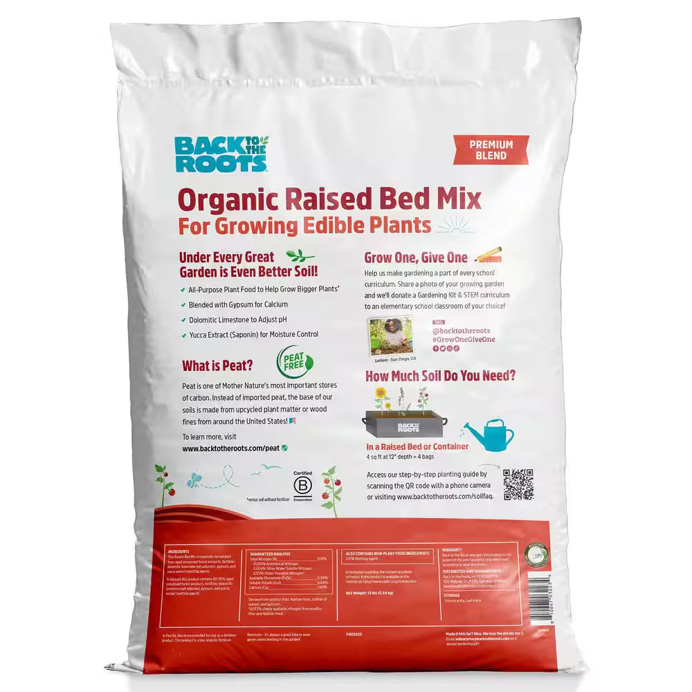 Organic Bulk Raised Bed Soil Truckload (1200 1 Cu. Ft. Bags)