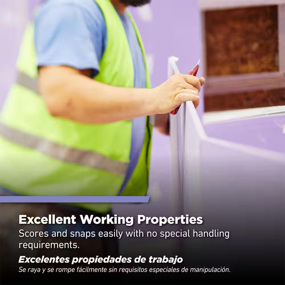 PURPLE XP 1/2 In. X 4 Ft. X 8 Ft. Mold-Resistant Moisture-Resistant Drywall Sheet