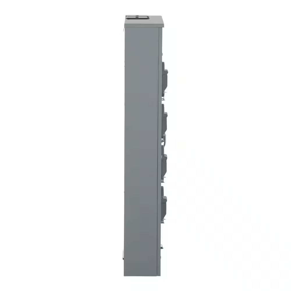 Meter-Pak 200 Amp 4 Gang Ringless-Horn Meter Socket