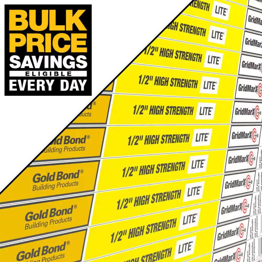 High Strength LITE Gypsum Board 1/2 In. X 4 Ft. X 8 Ft.