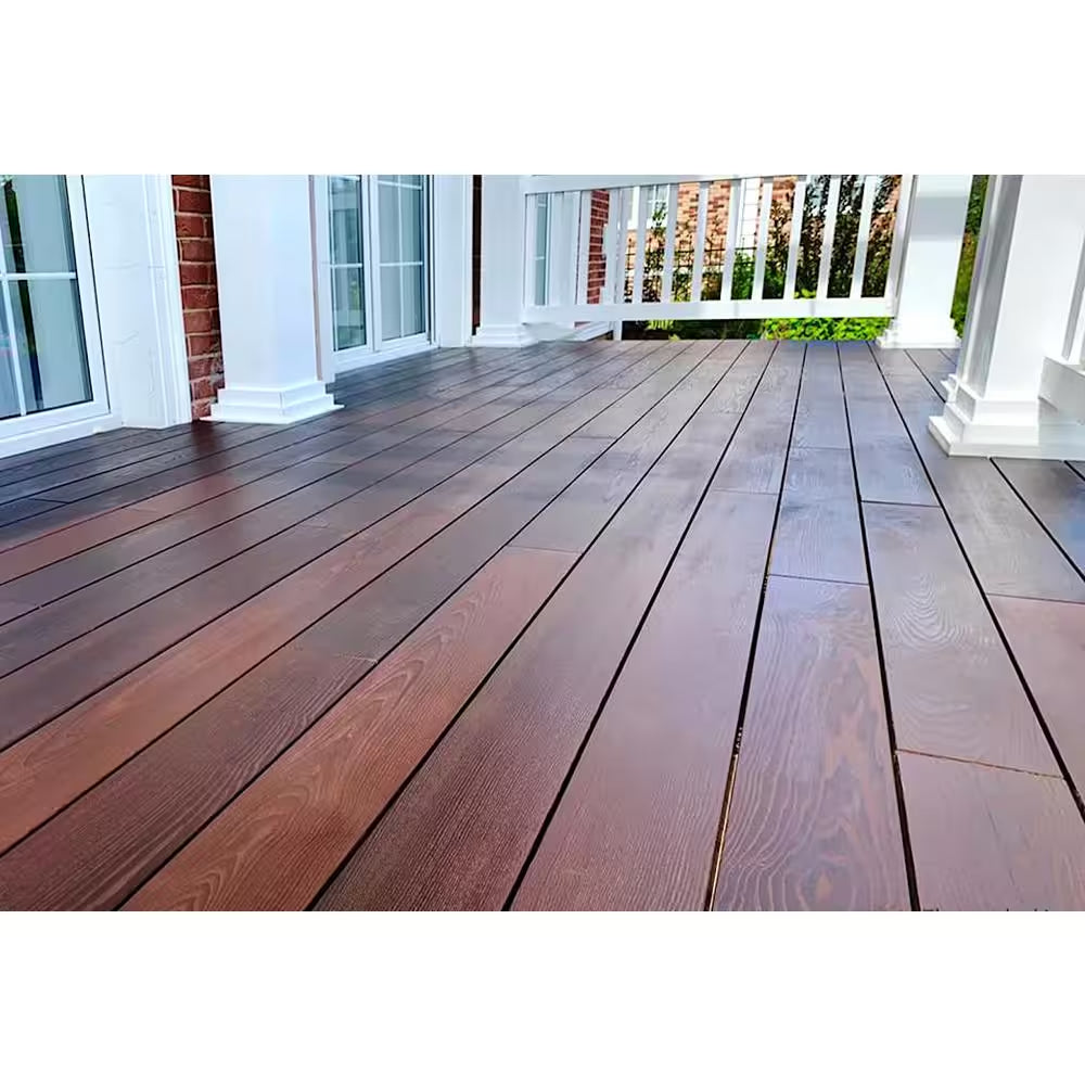 5/4 In. X 6 In. X 8 Ft. Thermally-Treated Premium Ash 4-Sides Oiled Decking Board (19.2 Sq. Ft in 5-Bundle)