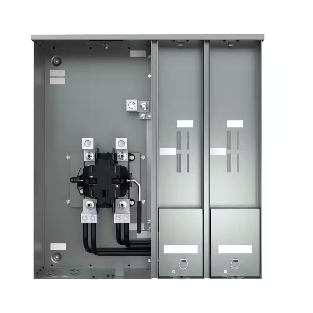 400 Amp 4-Space 2-Circuit Overhead/Underground Fed Ringless Type Meter Main
