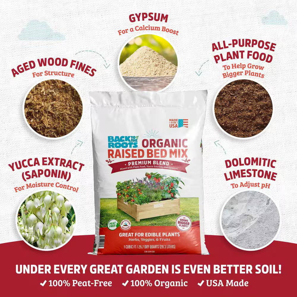 Organic Bulk Raised Bed Soil Truckload (1200 1 Cu. Ft. Bags)