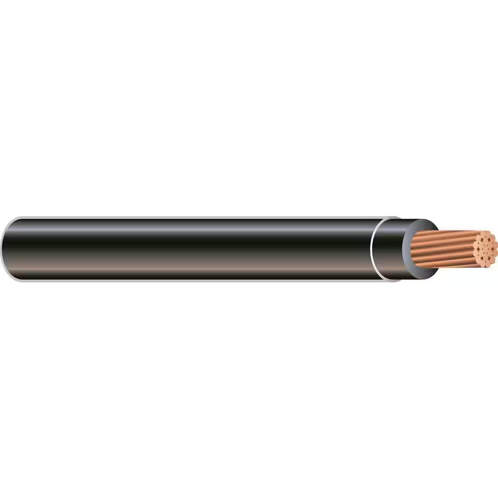 250 Ft. 3/0 Black Stranded CU Simpull THHN Wire