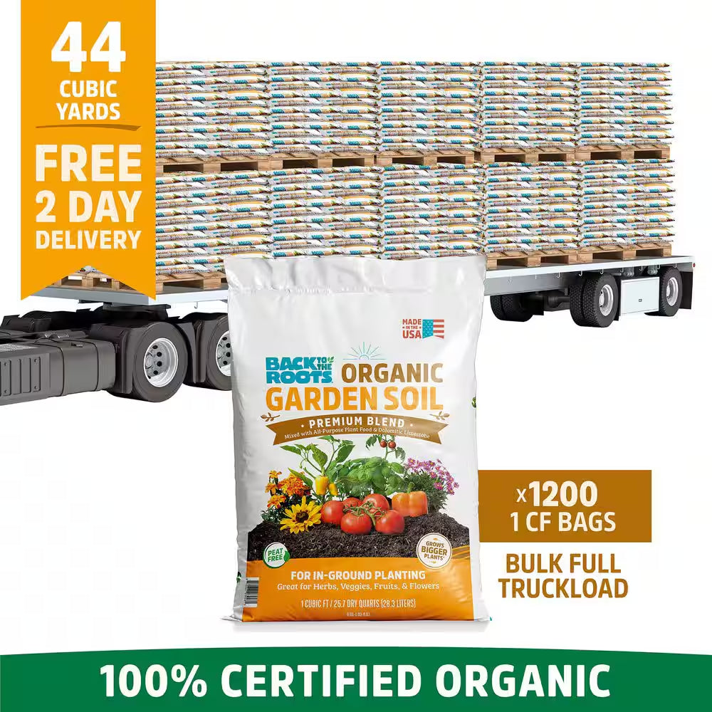Organic Bulk Garden Soil Truckload (1200 1 Cu. Ft. Bags)