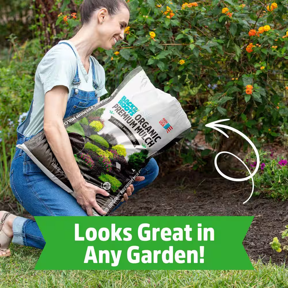 Organic Value Bulk Bark Bagged Mulch Truckload (1200 1 Cu. Ft. Bags)