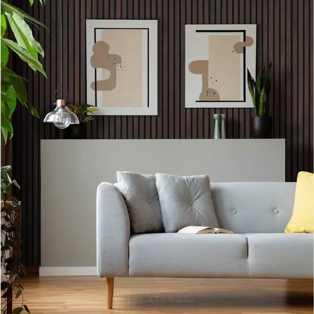 1 In. X 6 In. X 8 Ft. Thermo-Treated Premium Ash Fluted Siding Board in Brown (16.7 SF in 5-Pack)