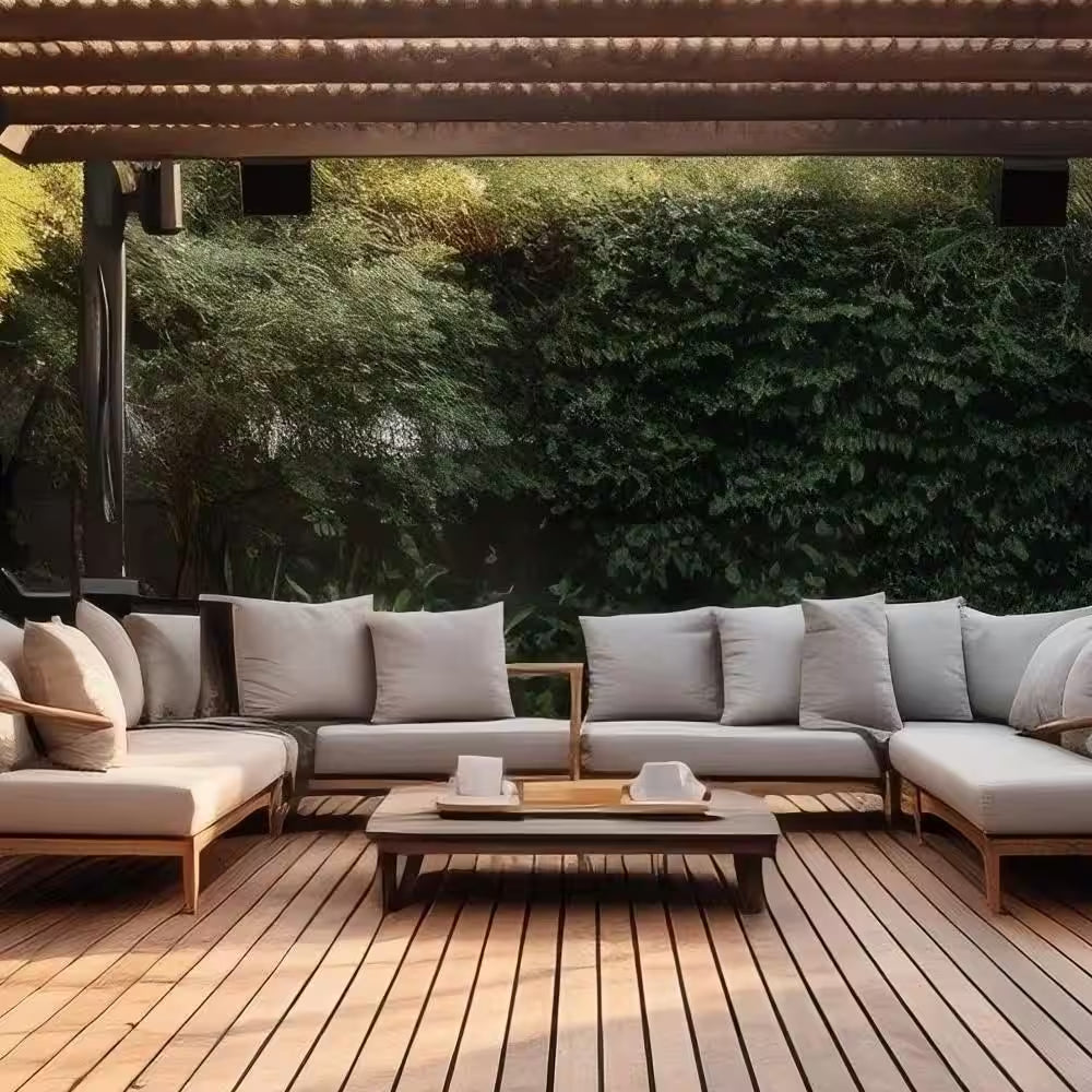 Sunrise Teak, 1 In. X 5 In. X 7 Ft. Premium Natural, Costa Rica Teak Decking Board, 200 Sq. Ft.