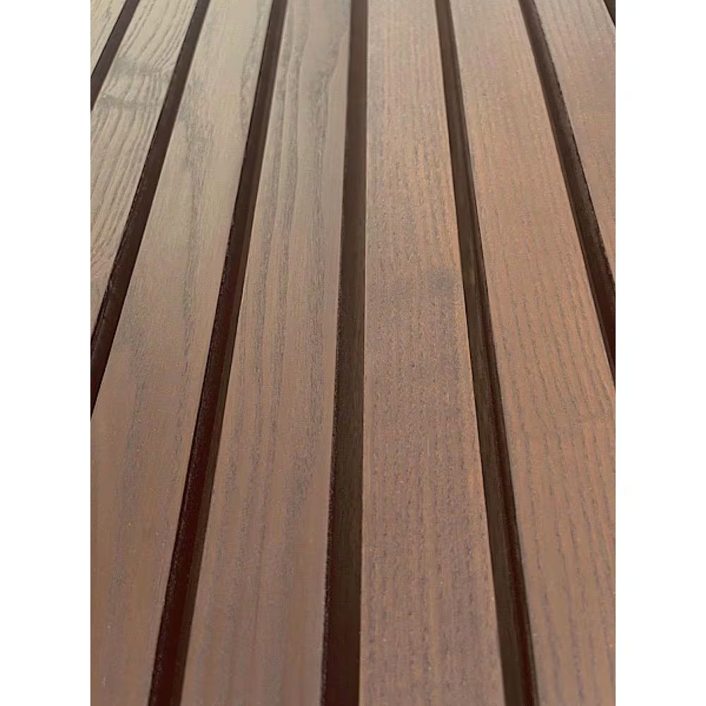 1 In. X 6 In. X 8 Ft. Thermo-Treated Premium Ash Fluted Siding Board in Brown (16.7 SF in 5-Pack)