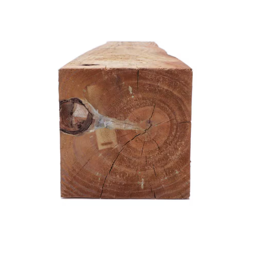 6 In. X 6 In. X 10 Ft. #2 Ground Contact Cedar-Tone Pressure-Treated Timber