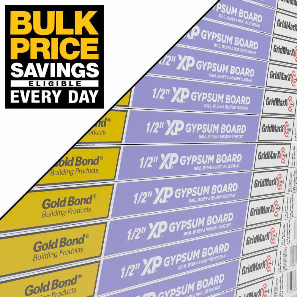 PURPLE XP 1/2 In. X 4 Ft. X 8 Ft. Mold-Resistant Moisture-Resistant Drywall Sheet