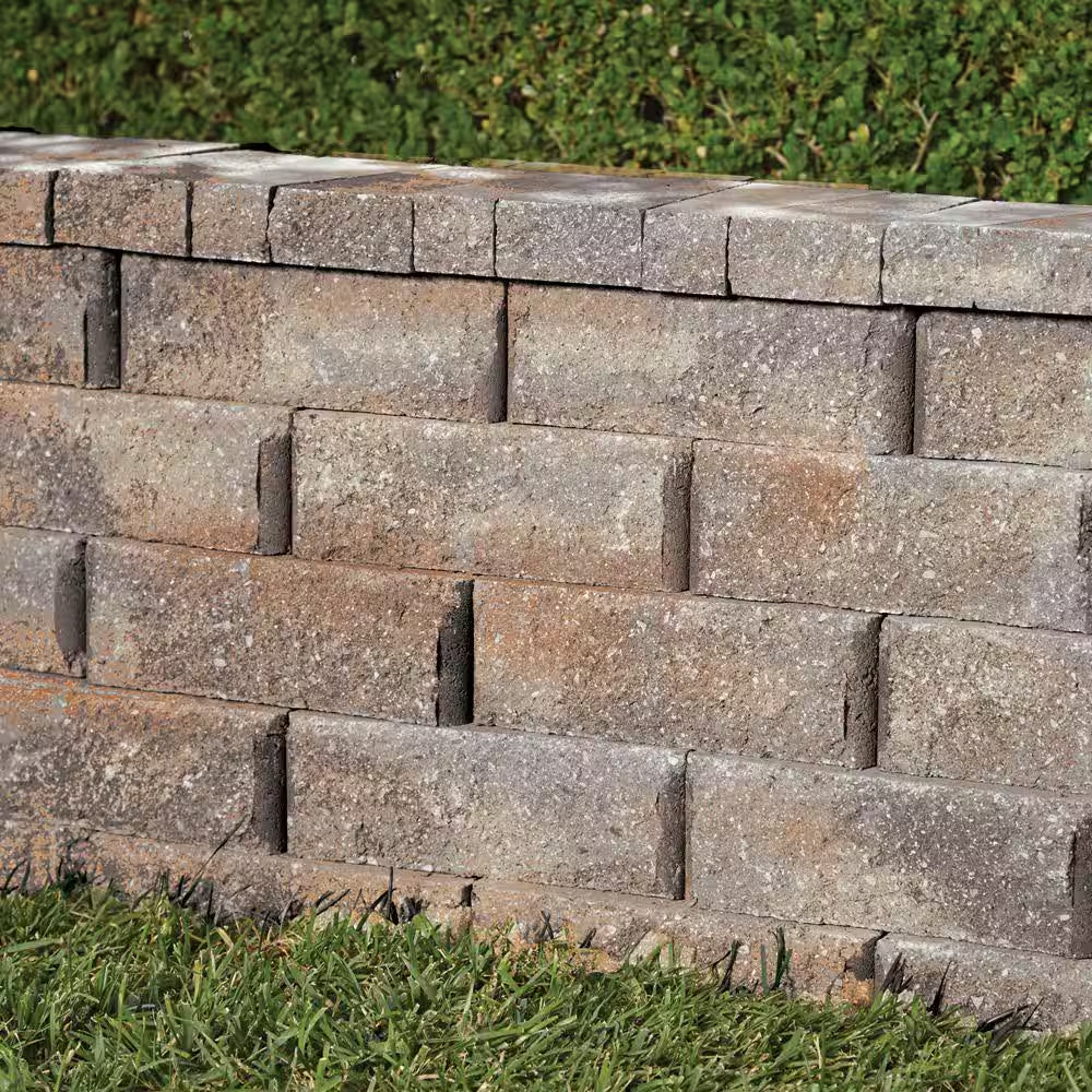 Rockwall Small 4 In. X 11.75 In. X 6.75 In. Yukon Concrete Retaining Wall Block (144 Pcs. / 46.5 Sq. Ft. / Pallet)