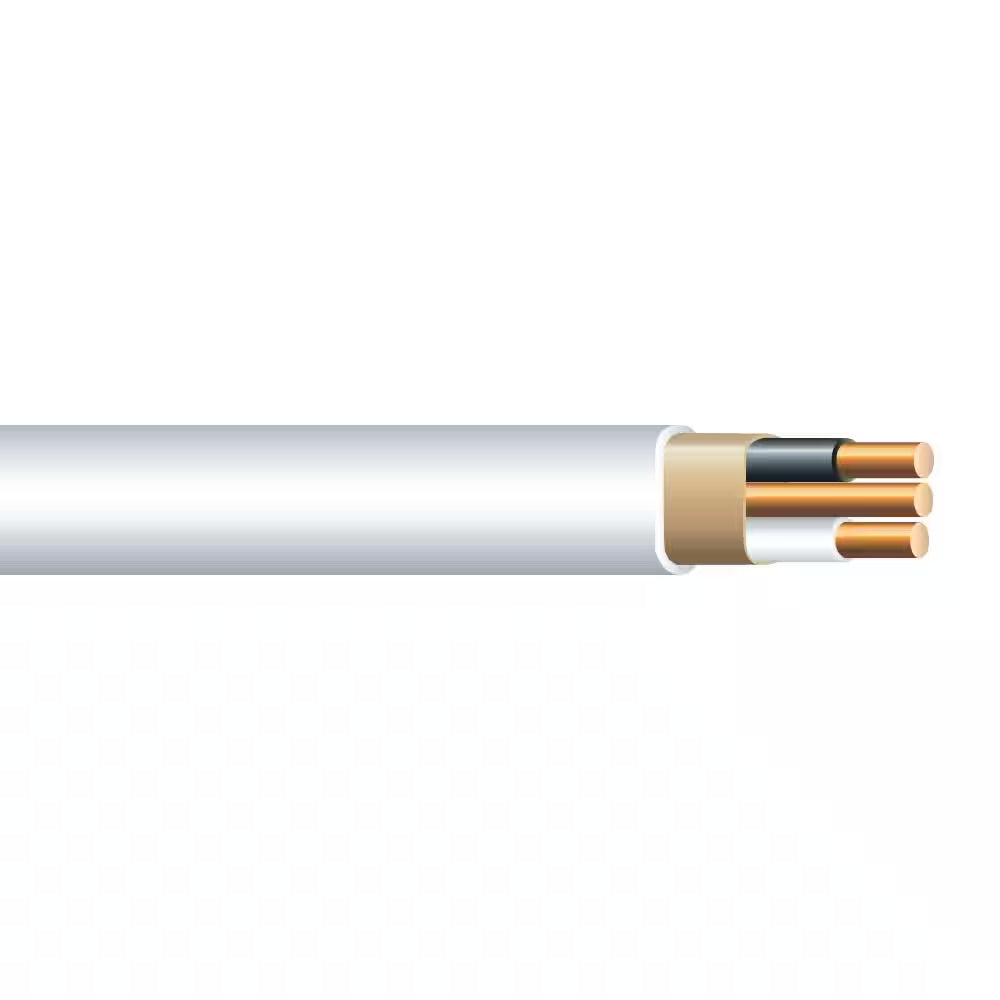 250 Ft 14/2 White Solid Cerromax Copper NM-B Wire (66 Units per Pallet)
