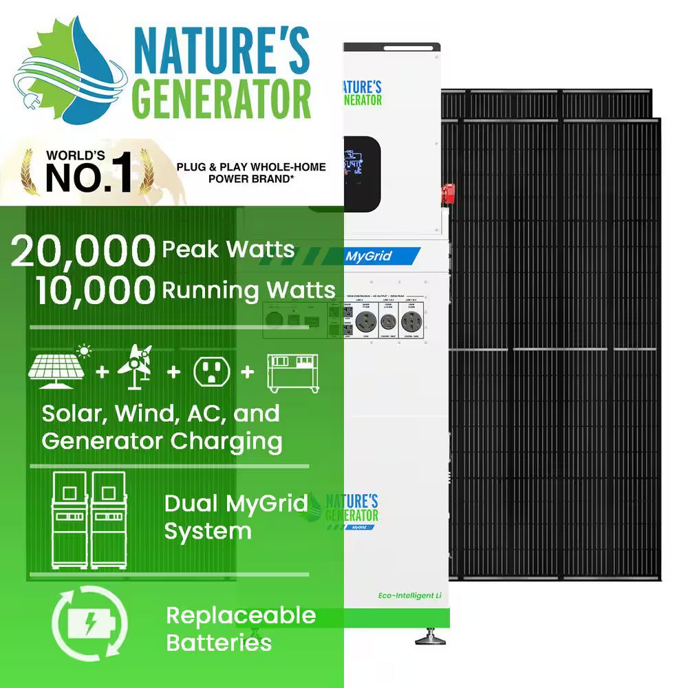 Mygrid 10K plus 4 X 410-Watts Solar Panels (Rigid)