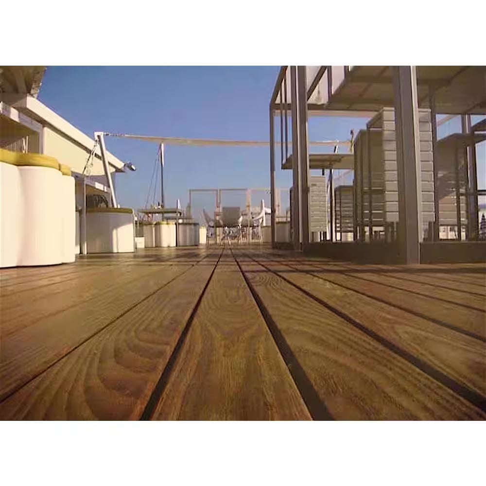 5/4 In. X 6 In. X 8 Ft. Thermally-Treated Premium Ash 4-Sides Oiled Decking Board (19.2 Sq. Ft in 5-Bundle)