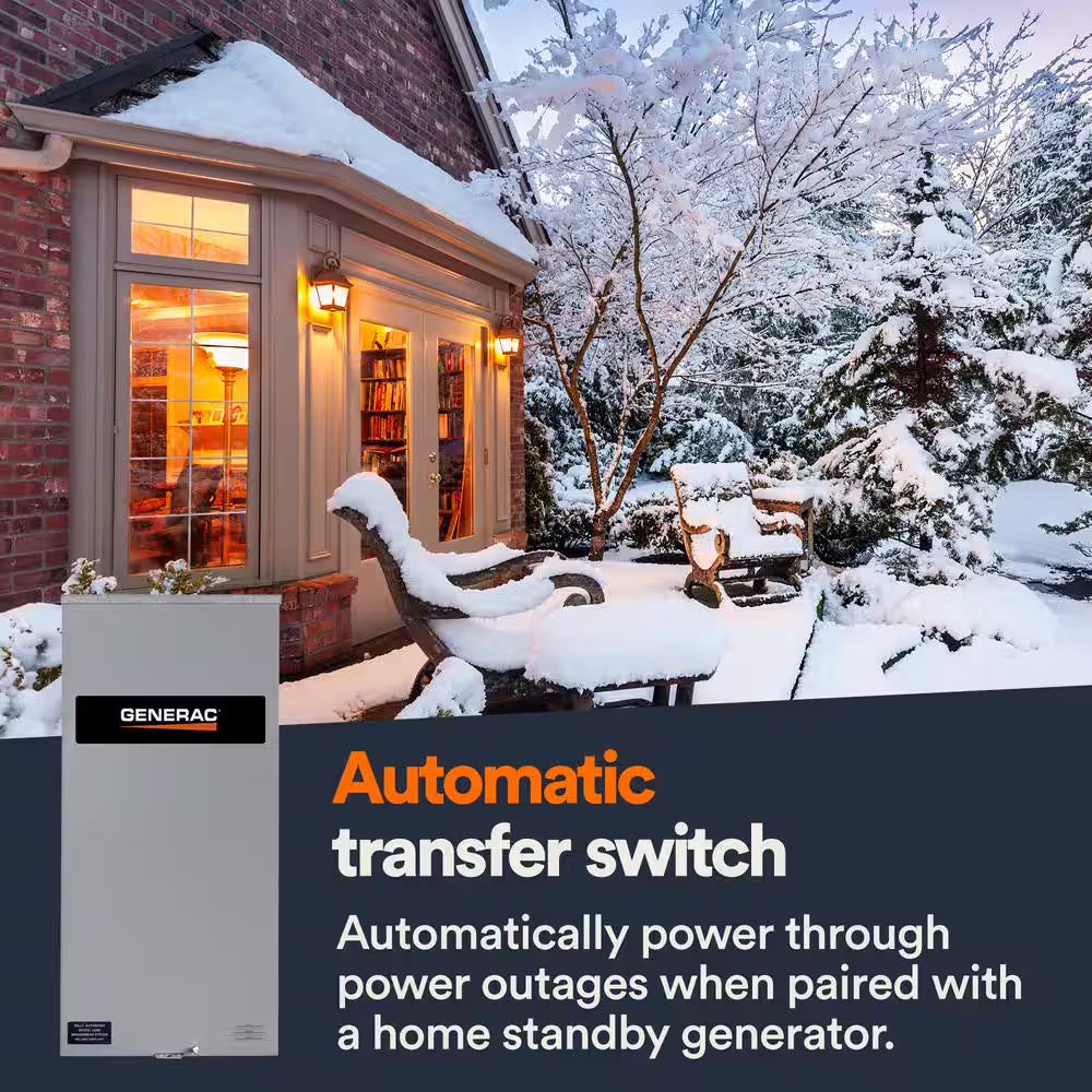 400 Amp Service Rated 120/240-Volt Single Phase NEMA 3R Smart Transfer Switch