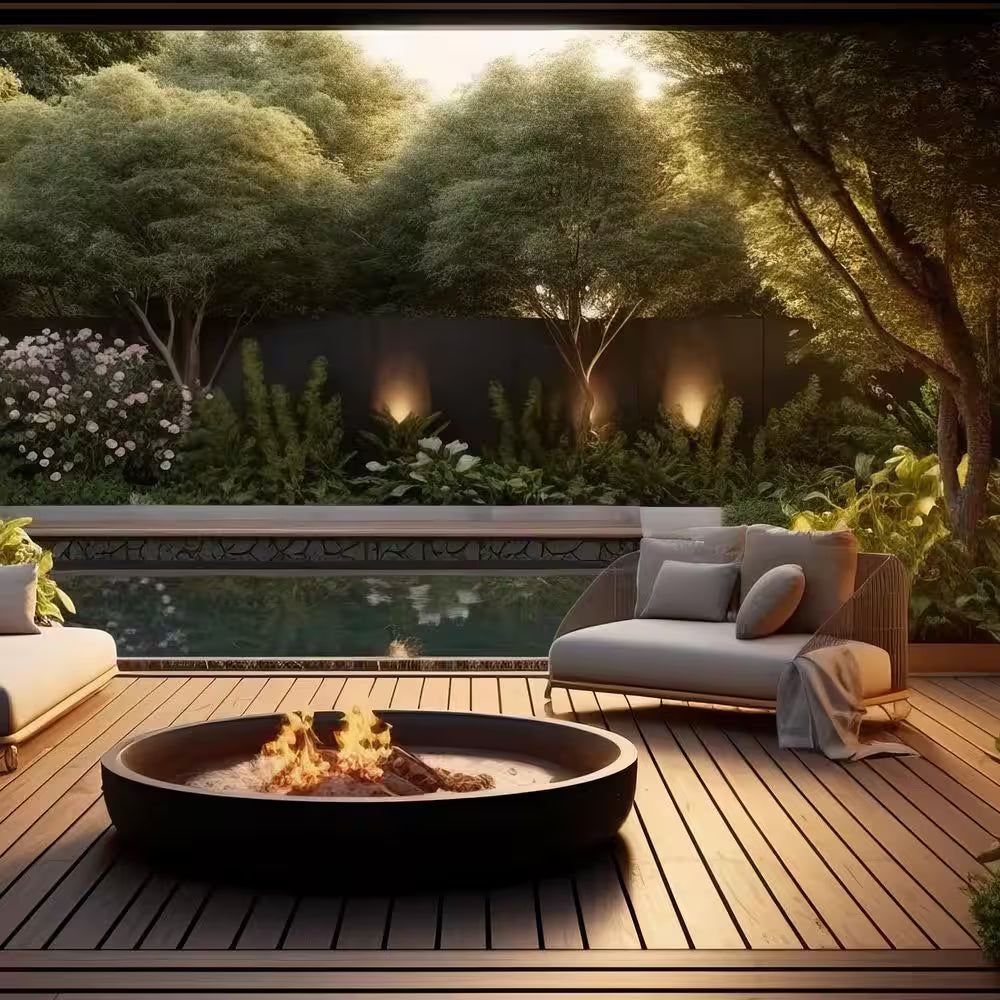 Sunrise Teak, 1 In. X 6 In. X 7 Ft. Premium Natural, Costa Rica Teak Decking Board, 500 Sq. Ft.