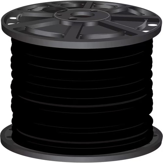 2,500 Ft. 2/0 Black Stranded CU Simpull THHN Wire