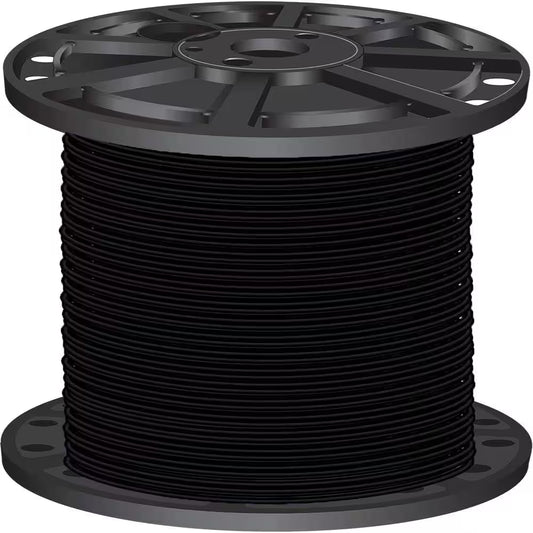 2,500 Ft. 10 Black Stranded CU XHHW Wire