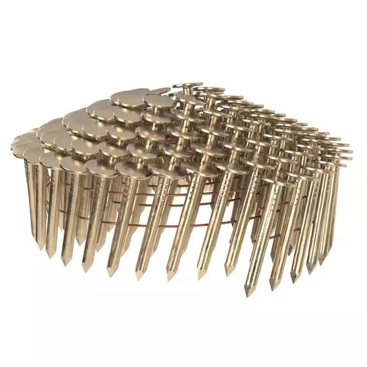 1-1/4 In. X 0.120-Gauge 15° Smooth Shank Electrogalvanized Wire Collated Coil Roofing Nails 7,200 per Box