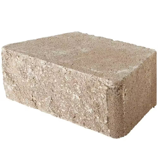 Rockwall Small 4 In. X 11.75 In. X 6.75 In. Pecan Concrete Retaining Wall Block (144 Pcs. / 46.5 Sq. Ft. / Pallet)