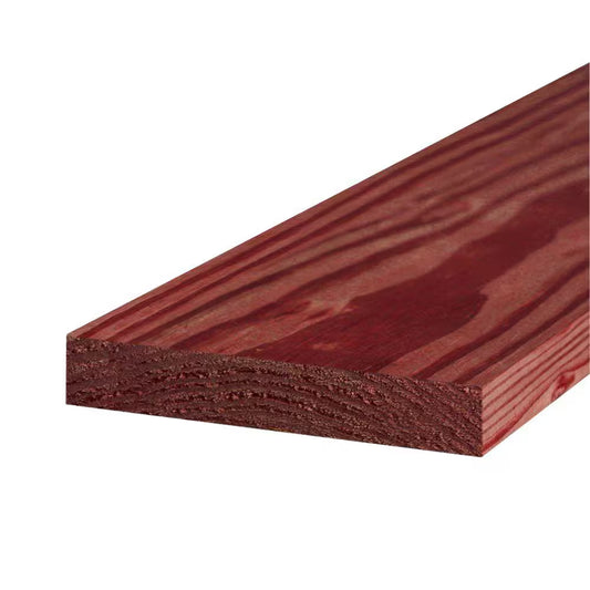 2 In. X 12 In. X 20 Ft. #1 Ground Contact Pressure Treated Redwood-Tone Pine Lumber