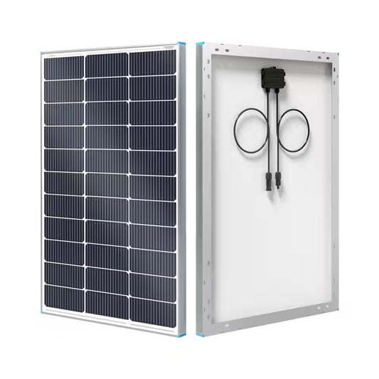 100-Watt 12V Monocrystalline Solar Panel Back-Up Power PV Module for Rv/Boat/Caravan Battery Off-Grid System
