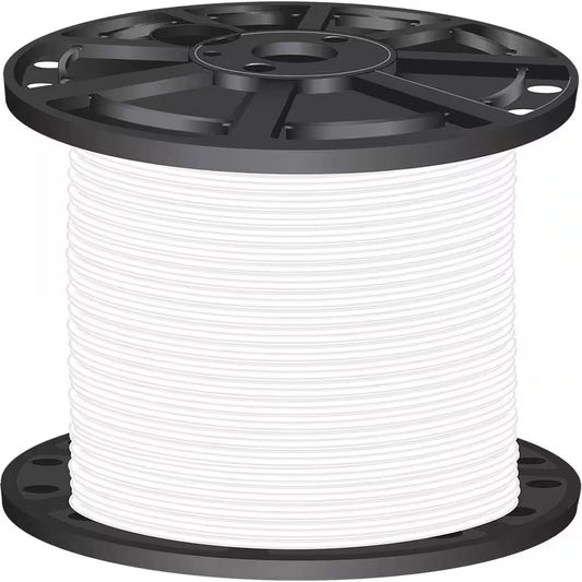 2,500 Ft. 8 White Stranded CU Simpull THHN Wire
