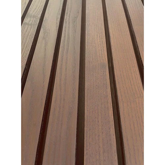 1 In. X 6 In. X 8 Ft. Thermo-Treated Premium Ash Fluted Siding Board in Brown (16.7 SF in 5-Pack)